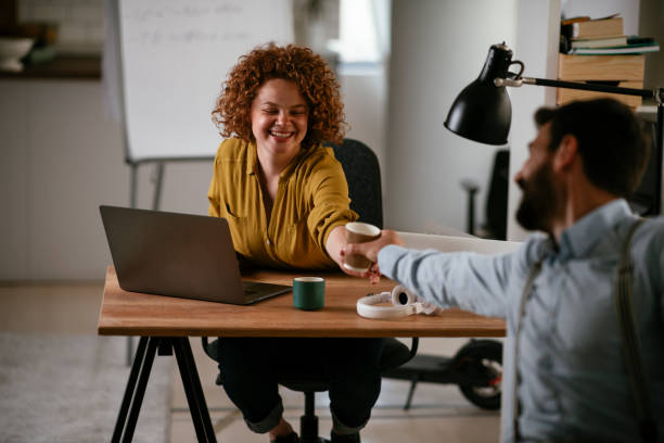 istock Young businesswoman working in the office 1265171444