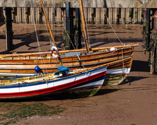 Two boats in Bridlington, on a sunny afternoon.