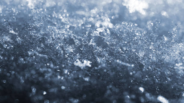 Photo of beautiful background in blue, ice, macro shooting, selective focus