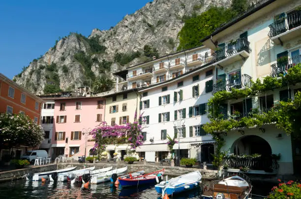 Limone sul Garda - small town on the shore of Lake Garda, Italy.