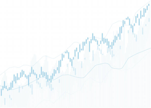 business candle stick diagramm diagramm des börsen-investment-handels, bullish punkt, bearish punkt. trend des graph-vektor-designs. - feiertag grafiken stock-grafiken, -clipart, -cartoons und -symbole