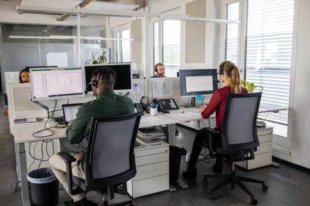 istock Group of people working in a call center 1265176526