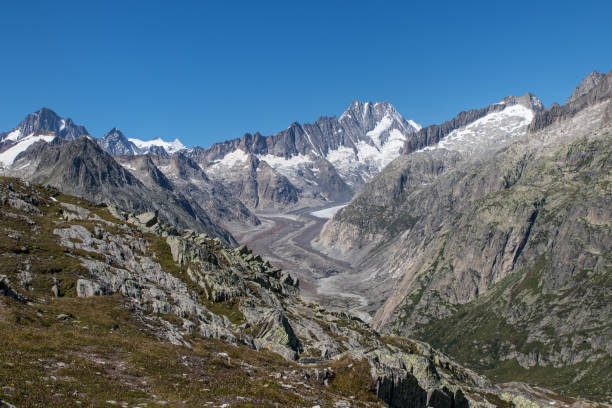 istock Oberaare glacier over grimsel pass on the Swiss alps 1265186749