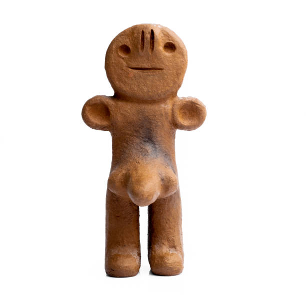 istock Ancient clay male figurine from Canary Islands 1265193603