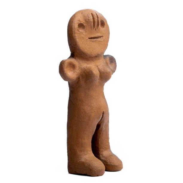 istock Ancient clay female figurine from Canary Islands 1265193605
