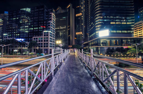 istock Night view from JPO Sudirman Jakarta 1265196214