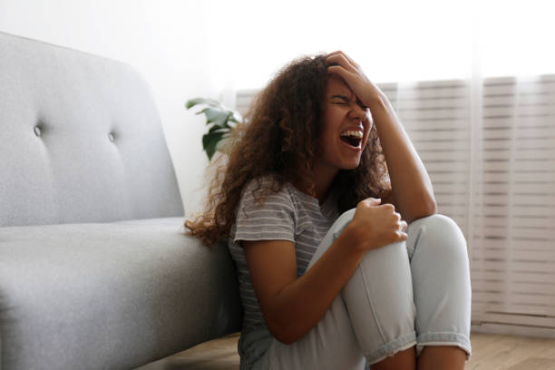 istock Sad lonely person at home 1265202269
