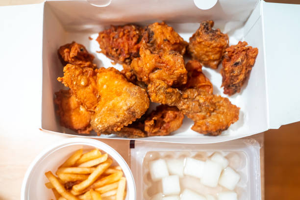 istock a set of Korean-style fried chicken delivered 1265203141