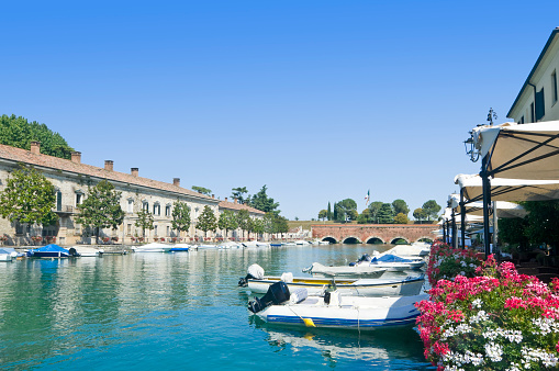 Peschiera del Garda - small town on the shore of Lake Garda, Italy