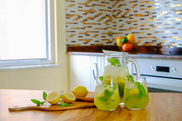 istock Homemade lemonade with organic ingredients 1265203155