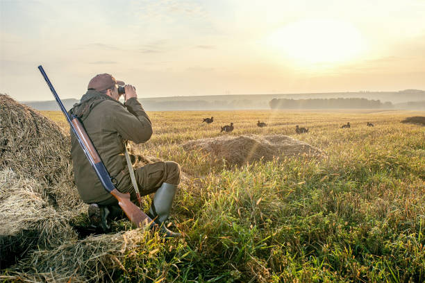 istock Hunter in the fall hunting season and Black grouse. 1265204420