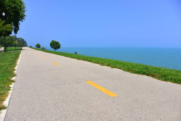 istock Bike Path along Lake Michigan Parkway 1265227574