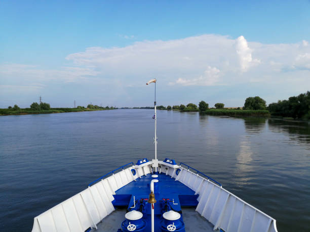 Sulina Arm (Tulcea – Crisan – Sulina)  is the shortest and most straight arm of the Danube Delta.The channel was dug between 1862 and 1902, this process reduced the length of the arm from 93 km to 64 km, doubling the volume of water. It requires permanent dredging works to be navigable for seagoing vessels. Sulina is as well is the most eastern place in Romania.