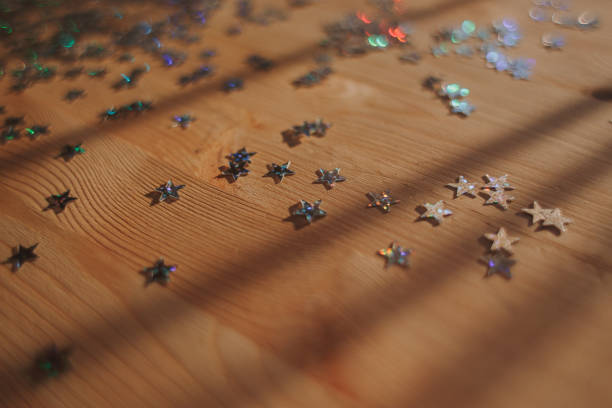 istock Vintage Christmas Decoration With Stars 1265254029