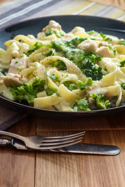 istock Fettuccine Alfredo Grilled Chicken 1265266132