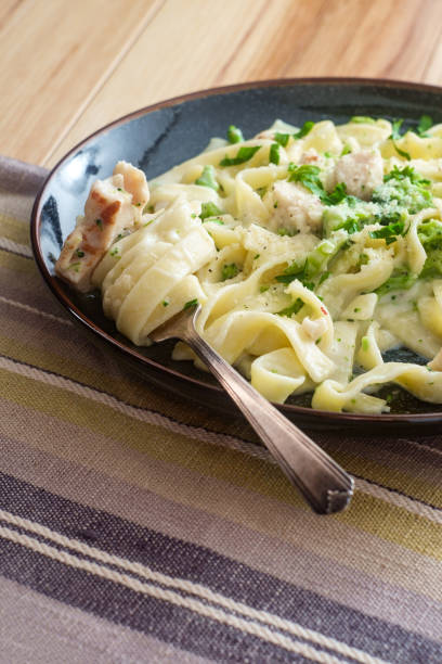 istock Fettuccine Alfredo Grilled Chicken 1265266137