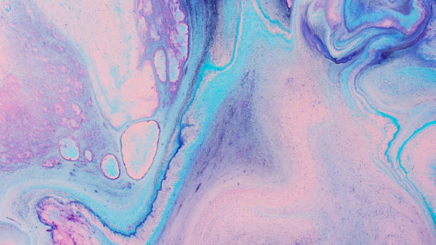 istock Fluid acrylic art. Hand painted beautiful pattern, wallpaper or background. 1265266629