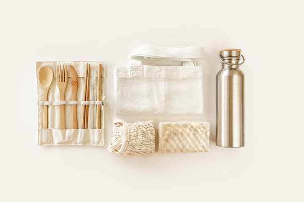 istock Eco friendly accessories, zero waste, plastic free concept, sustainable lifestyle 1265266881