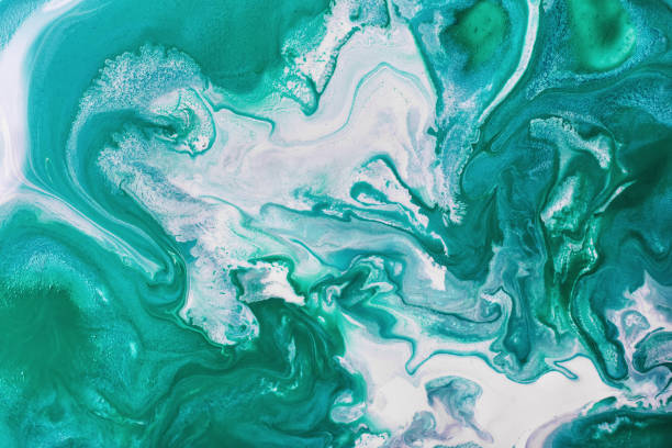istock Hand painted beautiful pattern, wallpaper or background. Fluid acrylic art. 1265268292