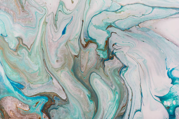 istock Fluid acrylic art. Hand painted beautiful pattern, wallpaper or background. 1265268333