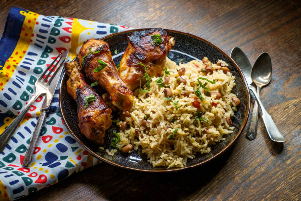 istock Barbecue Chicken Jollof Rice 1265268896