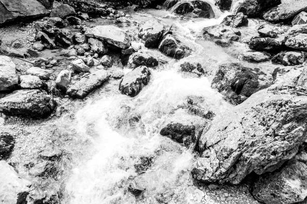 Sparkling water power in a deserted gorge