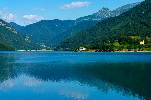 Lake of Ledro, Trento, Trentino Alto Adige, Italy, at summer