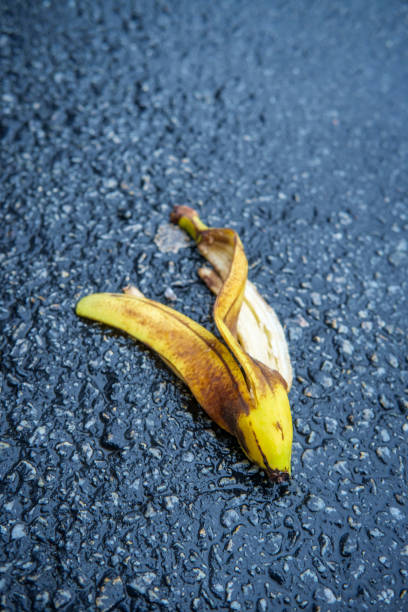 istock Slippery Comedy Banana Peel 1265274937
