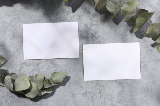 istock Mockup of two business card 1265275948