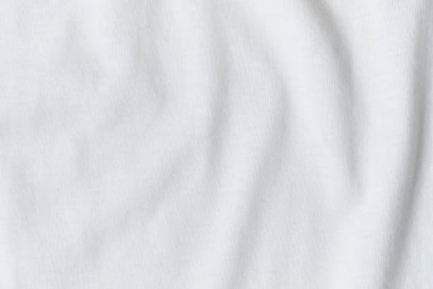 istock Texture and background of crumpled white fabric 1265276782