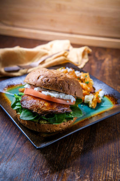istock Portobello Mushroom Burger 1265276871