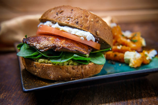 istock Portobello Mushroom Burger 1265276875