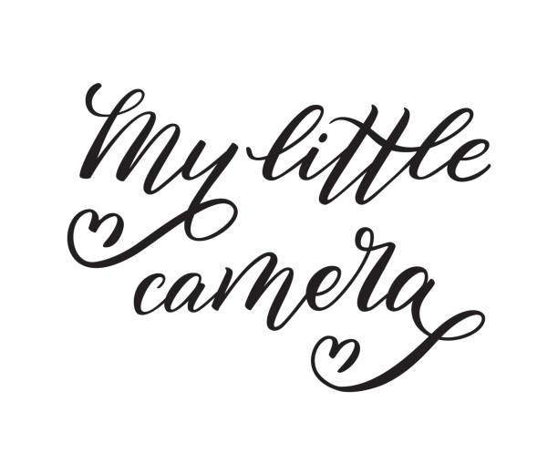 istock Hand lettering My little camera. Template for card, poster, print. 1265295106