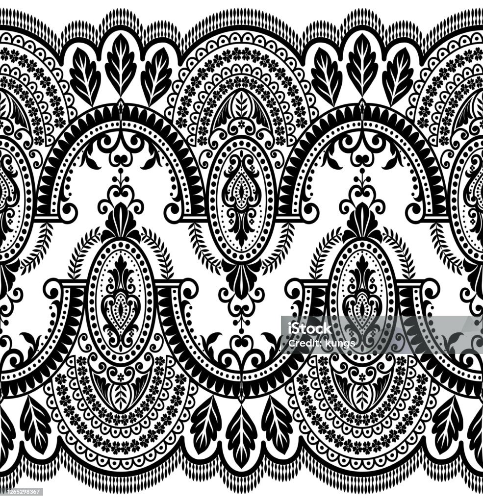 Seamless Lace Floral Pattern  Lace background, Floral pattern vector,  Downloadable art