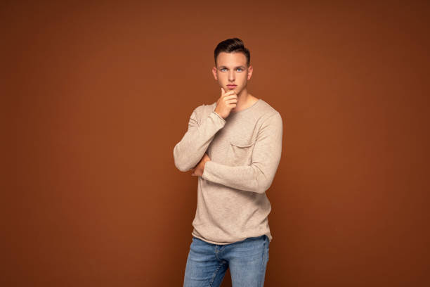 istock Handsome man wearing fashionable clothes. 1265301467