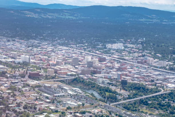 istock aerial oer spokane washington from airplane 1265313433
