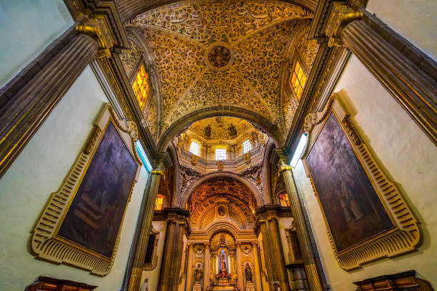 istock Basilica Altar Dome San Cristobal Church Puebla Mexico 1265315055