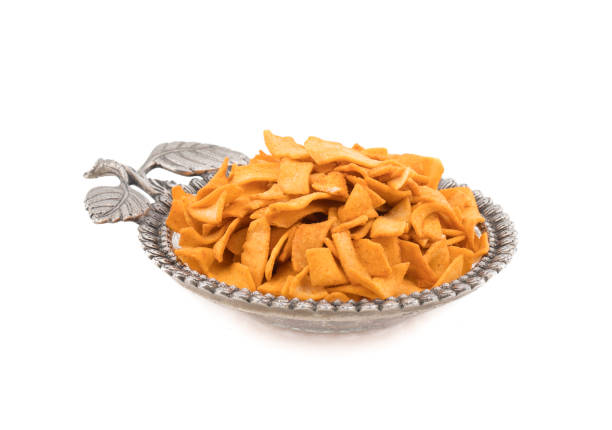 istock Indian Healthy Deep Fried Soya Chips Tea time Snack 1265336883