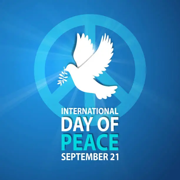 Vector illustration of International Day of Peace Dove