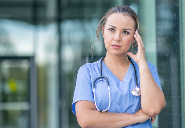 istock Hispanic female doctor 1265344951