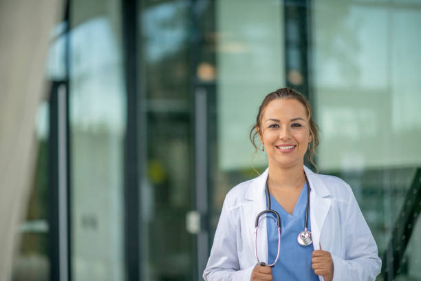 istock Hispanic female doctor 1265345478