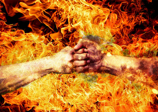 istock Fist and fist clash 1265365822