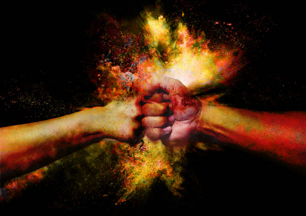 istock Fist and fist clash 1265365823