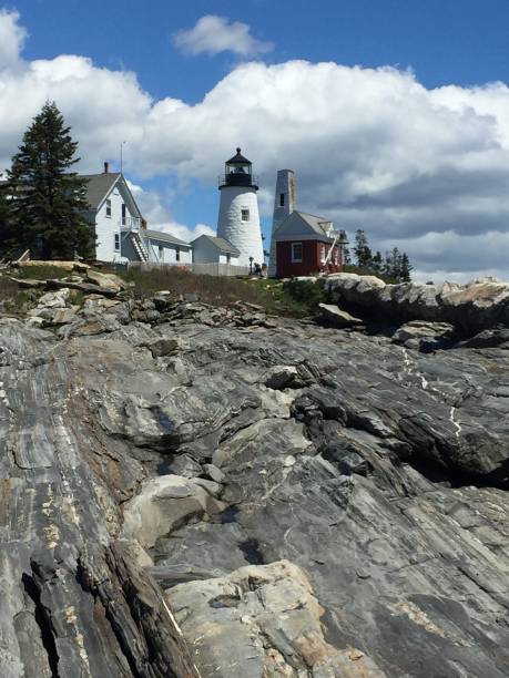 istock Pemaquid Point Lighthouse on Maine Coast 1265365873