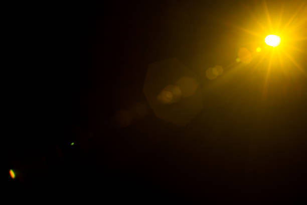 istock Abstract Natural Sun flare on the black 1265404231