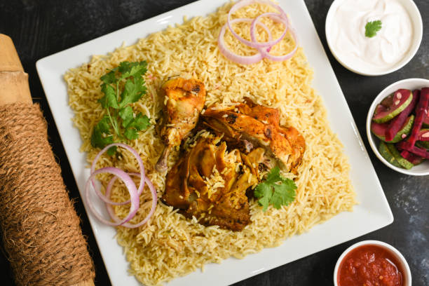 istock Kuzhimanthi or spicy Manthi Arabic chicken Biryani 1265414380