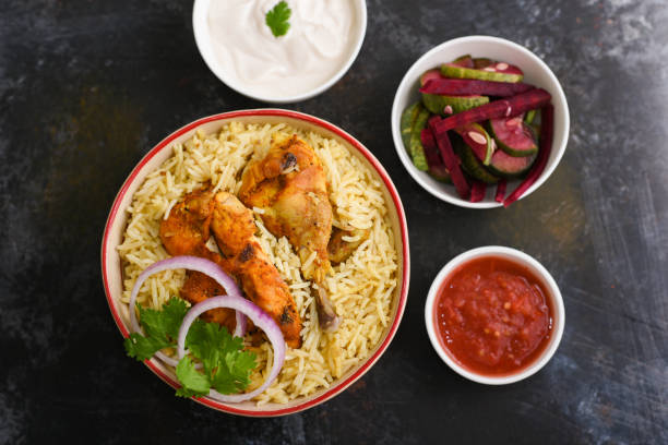 istock Kuzhimanthi or spicy Manthi Arabic chicken Biryani 1265414386
