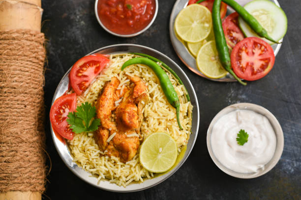 istock Kuzhimanthi or spicy Manthi Arabic chicken Biryani 1265414389