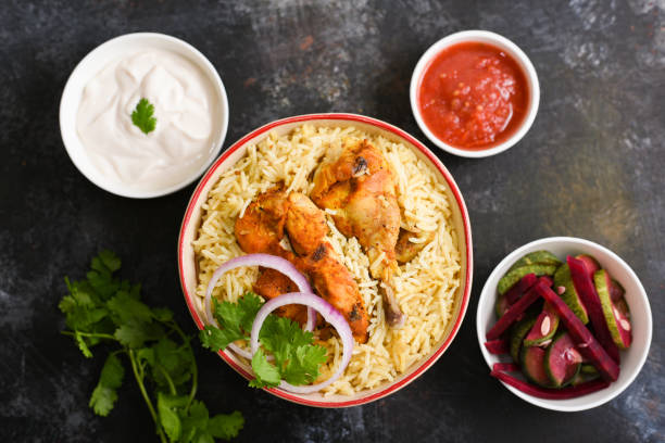 istock Kuzhimanthi or spicy Manthi Arabic chicken Biryani 1265414896