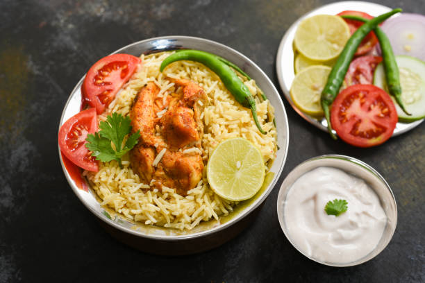 istock Kuzhimanthi or spicy Manthi Arabic chicken Biryani 1265415427